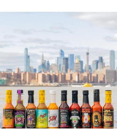 Hot Ones Season 23 Lineup Hot Sauce Challenge Kit Made with Natural Ingredients Unique Condiment Gift Box is the Ultimate Variety Pack for Spice Lovers 5 fl oz Bottles Produced in Small Batches (10-Pack) - Buy Online on GoSupps.com