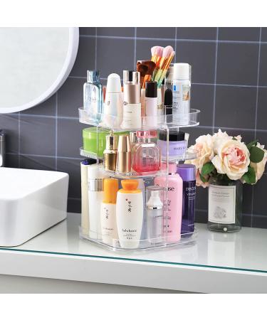 CONNOO 360 Rotating Makeup Organizer - Large Capacity Carousel Rack - Buy Online on GoSupps.com