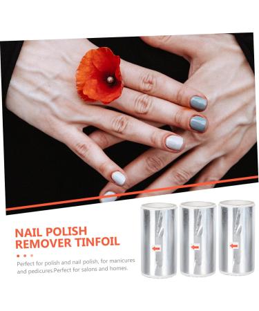 MERRYHAPY 3rolls Nail Foil Silver Foil Flakes Soak off Nail Warp Art Foil Gold Flakes Craft Nail Polish Removal Wraps Nail Tools Nail Remover Tinfoil Nail Soak off Wraps Tin Foil - Buy Online on GoSupps.com