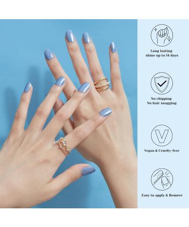 Shop Semi Cured Gel Nail Strips - 20 pcs Salon-Quality Gel Nail Wraps Long-Lasting Ice Age Design Perfect for International Shipping - Buy Online on GoSupps.com