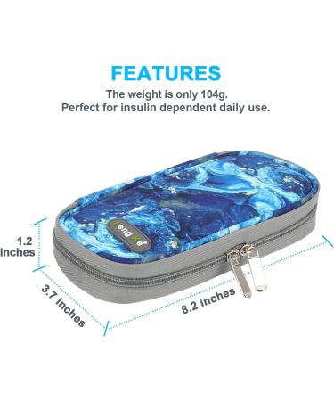 Youshares Insulin Cooling Bag - Travel-Friendly Diabetes Pen Case & Medication Cool Box (Treisand Blue) | Keep Your Insulin Safe & Cold - Buy Online on GoSupps.com