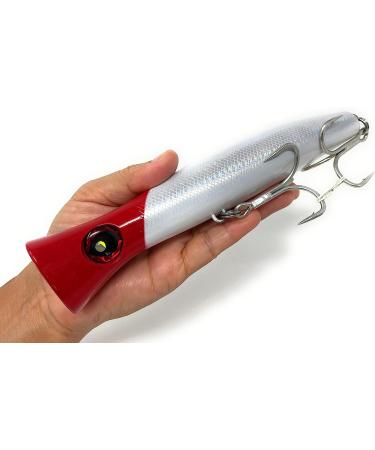 Capt Jay Fishing Red Head 200mm Saltwater Popper Lure for Surf Fishing - Topwater Floating Poppers - Buy Online on GoSupps.com