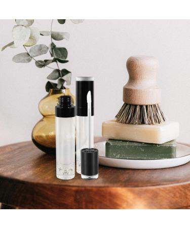 Buy Lurrose 4pcs Transparent Lip Gloss Tubes - DIY Reusable Lipstick Bottles | Mini 10x1.7cm Black - Ideal for Crafting & Cosmetics - Buy Online on GoSupps.com