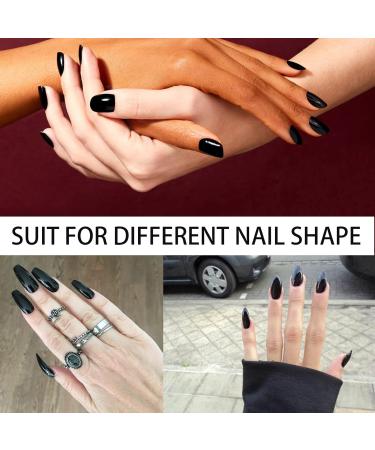 Black Nail Polish - Nail Varnish Quick Dry & Long Lasting 12ml Nails Polish Water-Based Low Odor Environmental Friendly Mild Nail Paint for Nail Art Diy Manicure at Home - Buy Online on GoSupps.com