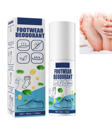 KOAHDE Sock Antibacterial Deodorant Spray Shoe and Sock Deodorant Foot Odor Eliminator Shoe & Sock Antibacterial Deodorant Spray Natural Shoe Deodorizer Shoe Socks Deodorant Spray Sweat Odor 30ML