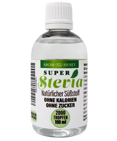 100% pure natural Super Stevia sweetener |Pure stevia drops tasteless |Table sweetness |Sugar replacement for diabetics |zero calories |Premium quality manufactured in Sweden |100 ml