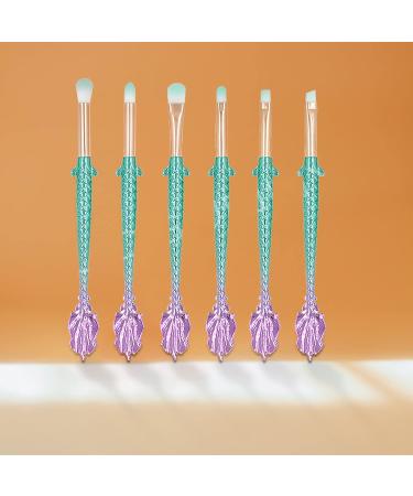 Premium Eye Makeup Brushes Set - 6 Soft Synthetic Eyeshadow Brushes for Blending Brows & Eyeliner - Perfect for All Skin Types - Buy Online on GoSupps.com