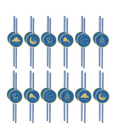 Eid Paper Straw Decor - Eid Paper Straws Eid Decorations Straws - Supplies Decorative Straws Drinking Straws Buogint