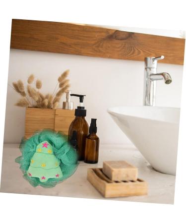 2pcs Christmas Bath Loofah Balls - Exfoliating Mesh Body Scrubber & Sponge for Shower - Fun Cartoon Design - Buy Online on GoSupps.com