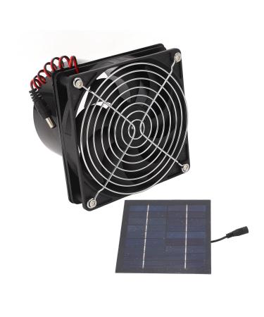 Cryfokt Solar Powered Exhaust Fan 50W Wide Usage Solar Powered Mini Ventilator Efficient Cooling Simple Installation 5-12V Good Ventilation for Attic