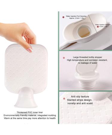 Hot Water Bottle with Plush Cover | 1L Removable Hot Water Bag for Hand & Waist Warmer - Ideal for Comfort & Relief - Buy Online on GoSupps.com