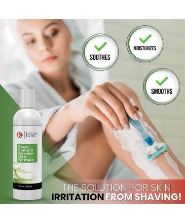 Kerah Lane Razor Bump & Ingrown Hair Formula 8 Oz for Women & Men: Best Treatment Serum for Ingrown Hairs Acne Razor Burn & Bumps: Use After Shaving Waxing Electrolysis & Hair Removal - Buy Online on GoSupps.com