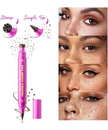 Freckles Stamp Makeup Dot Pen Waterproof Concealers & Correctors Long Lasting 2in1 Faux Frickles Stamps Eyeliner for Women Girls Beauty Cosplay Makeup Tool - Buy Online on GoSupps.com