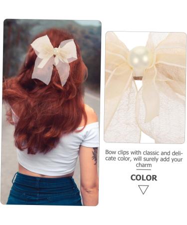 EXCEART Rite Rituals Prom Lace Hair Clip Cloth Hairpin Hair Accessories for Girls Hair Jewels for Women Bow Clips for Women Girls Bow Hairpin Grace Big Bow Headgear Hair Ring Child Bow Tie - Buy Online on GoSupps.com