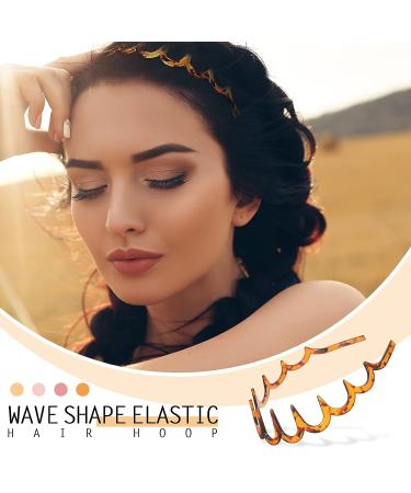3 Pieces Zig Zag Shark Tooth Headbands Comb - Black & Leopard Print Hair Bands for Women and Girls - Buy Online on GoSupps.com