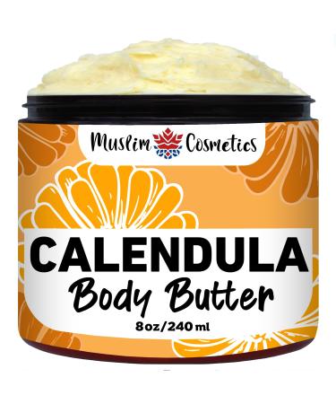 Calendula Body butter/No artificial ingredients/Organic Cocoa & Shea butter / 100% Natural & lightweight // Made in Canada - Muslim Cosmetics - Calendula Body butter (8oz (240ml))