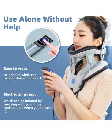Cervical Neck Traction Device | Home Use with Electric Air Pump | Easy to Wear & Adjustable - Buy Online on GoSupps.com