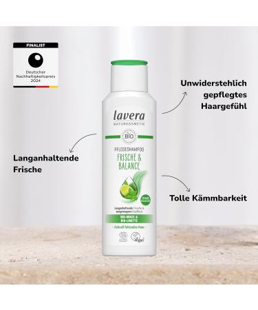  lavera lavera Freshness and Balance Care Shampoo - Silicone-free - Gentle cleansing and soft freshness - Vegan - Natural cosmetic - 250 ml - Buy Online on GoSupps.com