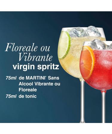 MARTINI Vibrante and Floreale Non Alcoholic Aperitivo Dual Pack 2 x 75cl / 750ml Infused with Superior Botanicals - Buy Online on GoSupps.com