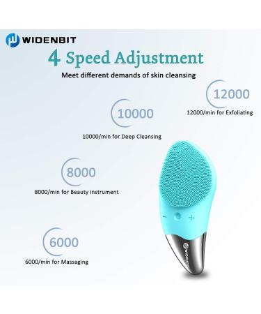 Refresh Jade Sonic Facial Cleansing Brush - 3 Modes, Waterproof, USB Rechargeable, Gentle Exfoliation, Deep Cleansing, Massaging - Green - Buy Online on GoSupps.com