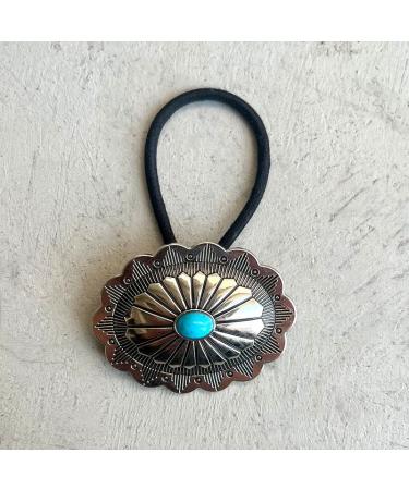 Concho Metal Ponytail Holder Set - Squash Blossom Hair Ties Bundle | BW34 - Buy Online on GoSupps.com