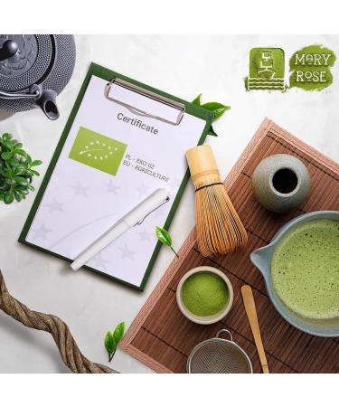 Mary Rose Matcha BIO 100g | Th vert en poudre du Japon | Sans additifs | Source de th ine | Stimulation naturelle - Buy Online on GoSupps.com