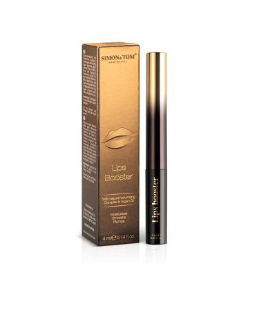 Simon & Tom Lip Gloss Lip Plumper Lip Enhancer Balm lip balm with organic argan oil menthol & cayenne pepper moisture -giving & refreshing vegan 4ml clear