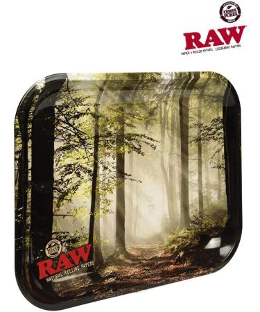 RAW Forrest Large Metal Rolling Tray - Durable and Stylish Rolling Tray - Buy Online on GoSupps.com