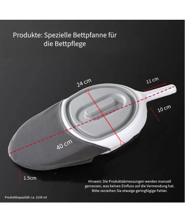 Plastic Bed Pan for Adults - Essential Bed Pans & Urinals for Seniors Pregnant Women & Bedridden Patients | International Shipping - Buy Online on GoSupps.com