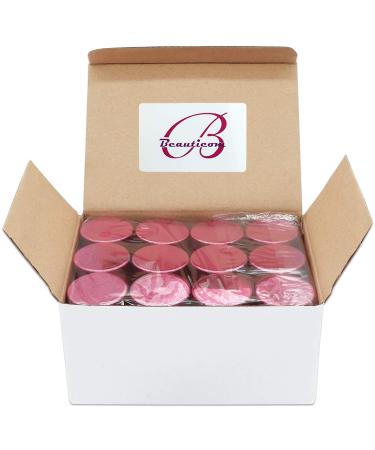 Beauticom 7g Thick Wall Clear Acrylic Jars - Leak Proof for Cosmetics & Beauty | 72 Pieces with Metallic Rose Pink Gold Lids - Buy Online on GoSupps.com
