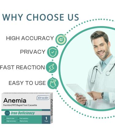 Iron Deficiency Test Kit at-Home Iron Test Kit for Anemia,Accurate & Easy to Monitor Iron Levels, Suitable for Both Children and Adults. 1 Count (Pack of 1) 1.0 - Buy Online on GoSupps.com