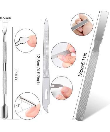 Professional Toenail Clippers Set Super Sharp Nail Clippers for Thickness & Ingrown Hard Toenails Stainless Steel Pedicure Clippers Nail File and Soft Handle Nail Scissors Set Bag - Buy Online on GoSupps.com