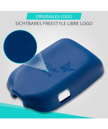 Patchinga Silicone Protective Cover for Freestyle Libre Reader 1 2 & 3 - Shockproof Anti-Slip Scratch-Resistant - Available in 9 Colors (Dark Blue) - International Shipping - Buy Online on GoSupps.com