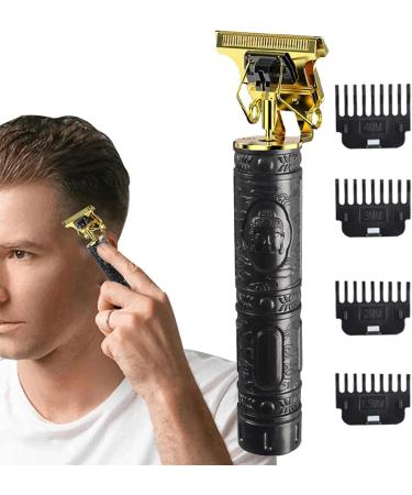Hair Trimmer - Professional Men Hair Clippers Zero Gapped Cordless Hair Trimmer | Stainless Steel T-blaade Durabble Haircut Beard Trimmer & Grooming Kit for Men Black - Buy Online on GoSupps.com