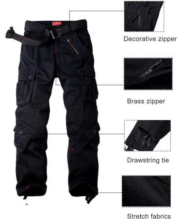 XNMAYA Womens Cargo Pants Quick Dry Casual Military Army - 18 - Black - Buy Online on GoSupps.com