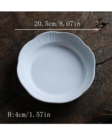 Serving Plates Ceramic Dinner Plates Vegetable Plates Household White Deep Plates Restaurant Dishes Kitchen Plates Oval Plates Fish Plates Solid Colors Simple for Appetizer Dinner and Desserts (Col - Buy Online on GoSupps.com