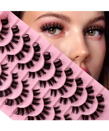 Generic Curly false eyelashes DD curved thick European and American eyelashes ten pairs installed chemical fiber natural charm eyelashes lash lashes eyelashes Light black - Buy Online on GoSupps.com