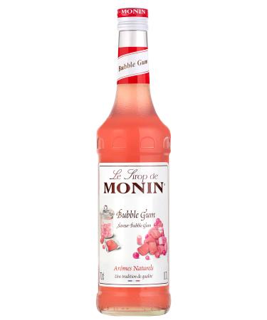MONIN Premium Bubble Gum Syrup 700ml for Cocktails and Mocktails. Vegan-Friendly Allergen-Free 100% Natural Flavours and Colourings Bubble Gum 700 ml (Pack of 1)