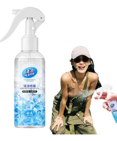 Janurium Cooling Mist Spray - Refreshing Mist Fabric Cooling Spray | Refreshing Facial Mist with Non Sticky Effect Summer Cooling Spray Bottle for Indoor Outdoor Traveling 4.13x8.27x1.97 Inches - Buy Online on GoSupps.com