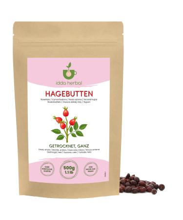 IDDA Herbal Cynorrhodon S ch 500g Cynorhodons S ch s Entiers Fruits d' glantier Rose Musqu e 500 GR