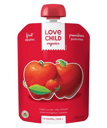 Love Child Organics Simple Firsts Apples Puree 128 ml (Pack of 12) Gluten Free by Nature's Path
