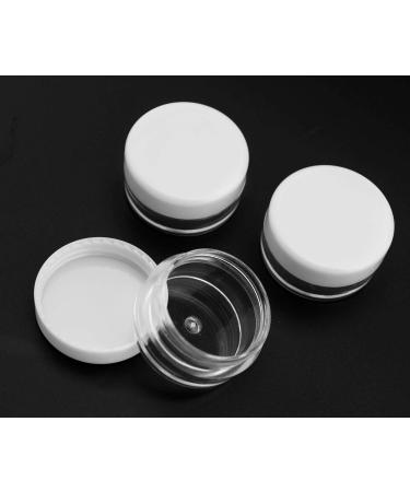 CREATE IDEA 100PCS 3ML Clear Plastic Sample Pots & Jars for Cosmetics - Ideal for Creams Lip Balm & Lotions - Transparent Containers with Lids - Buy Online on GoSupps.com
