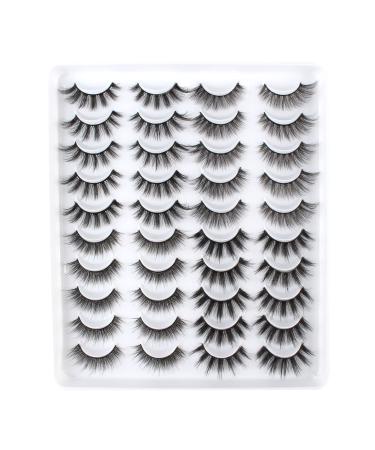 Oreola faux mink eyelash fluffy artificial anime lashes cat eye natural crossed fake 3D false long and reusable 20-Mixed-7 - Buy Online on GoSupps.com