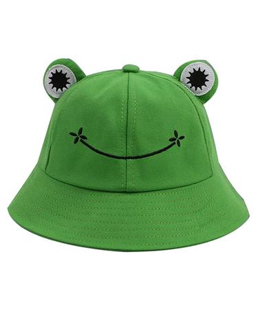 Festival Hat Angler Hit Hiking Hat Beach Photography Cap Cute Hats Bucket Animal Fishing Baseball Caps Outdoor Green One Size