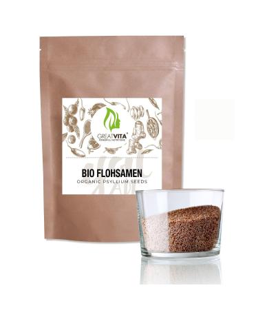 GREAT VITA GreatVita - Organic Psyllium Seeds - 2 x 1000g - 99% Pure Whole Psyllium Seeds - Certified Organic Quality