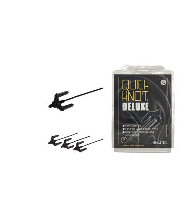 Quick Knot Deluxe | Mane clip for bun | Suitable for horses and ponies | Standard or XL | Black brown & white (XL black) - Buy Online on GoSupps.com