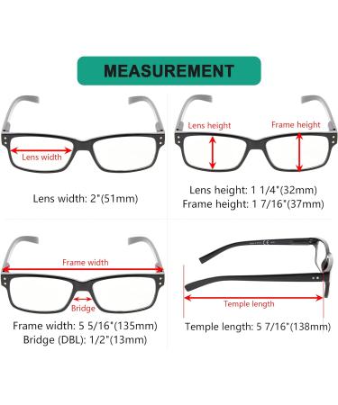 Eyekepper 5-Pack Vintage Men's Reading Glasses - Spring Hinges & Transparent Frame - Shop Internationally - Buy Online on GoSupps.com