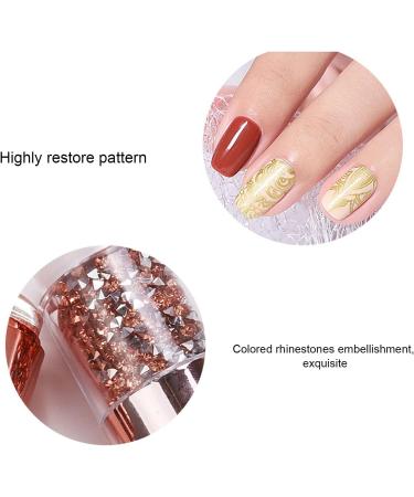 Different Gift Nail Stamper Soft Elastic Nail Art Stamper Silicone Double Head for Household Nail Salon for Delicate Nail Surface - Buy Online on GoSupps.com