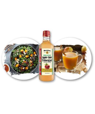 Marukan Organic Apple Cider Vinegar 24 fl oz Glass Bottle - Pack of 1 - Buy Online on GoSupps.com
