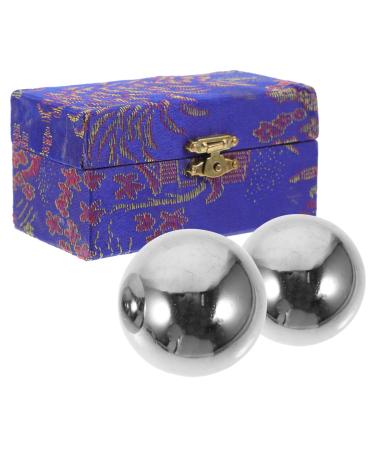 Oatipho 2st fitness handball for older people Massage ball made of stainless steel handballs Massage hand balls from brass stress-relieving handballs massage handball iron ball Sport boccia